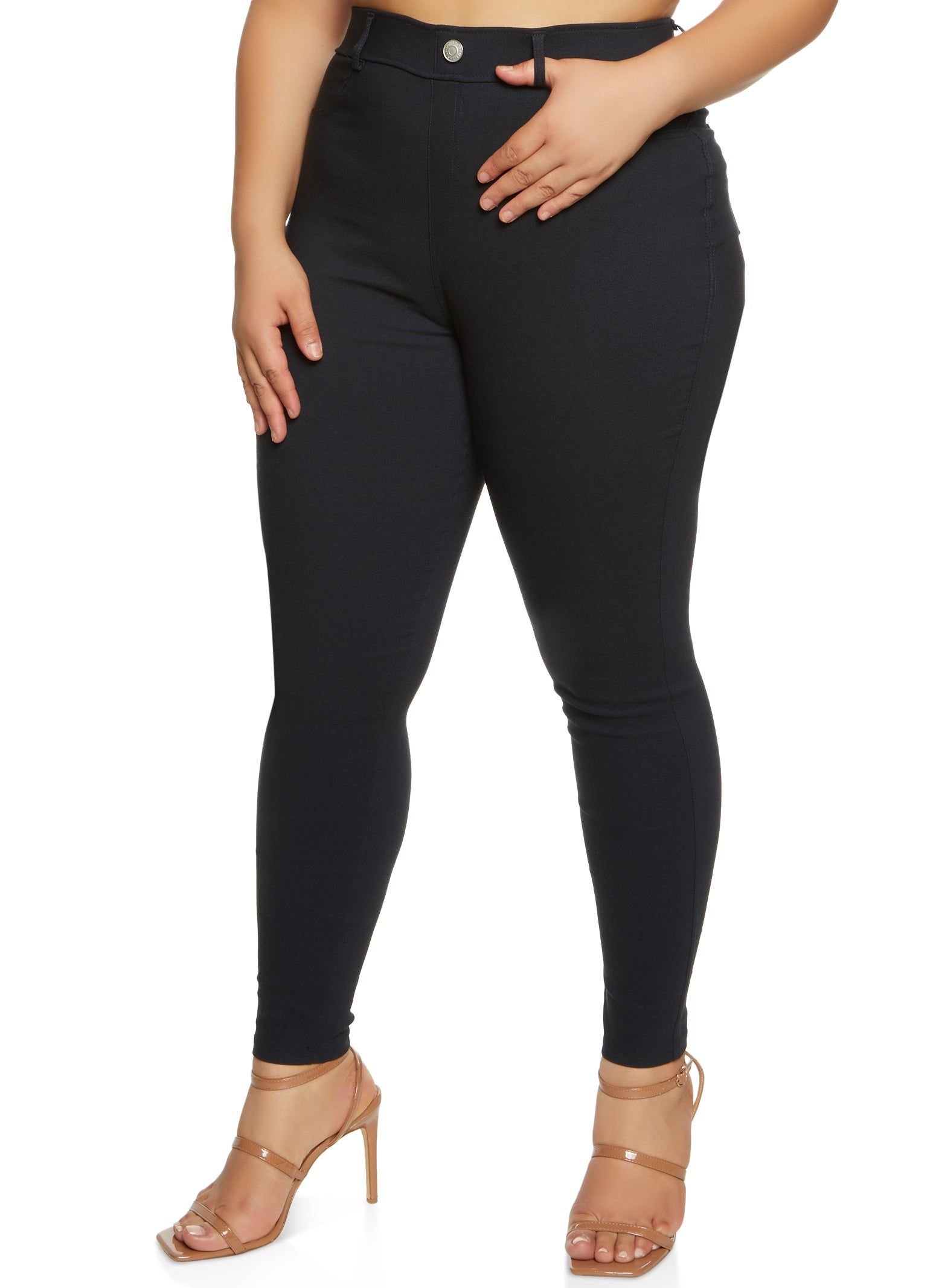 Plus Size Hyperstretch Pull On Skinny Pants sold by Rainbow