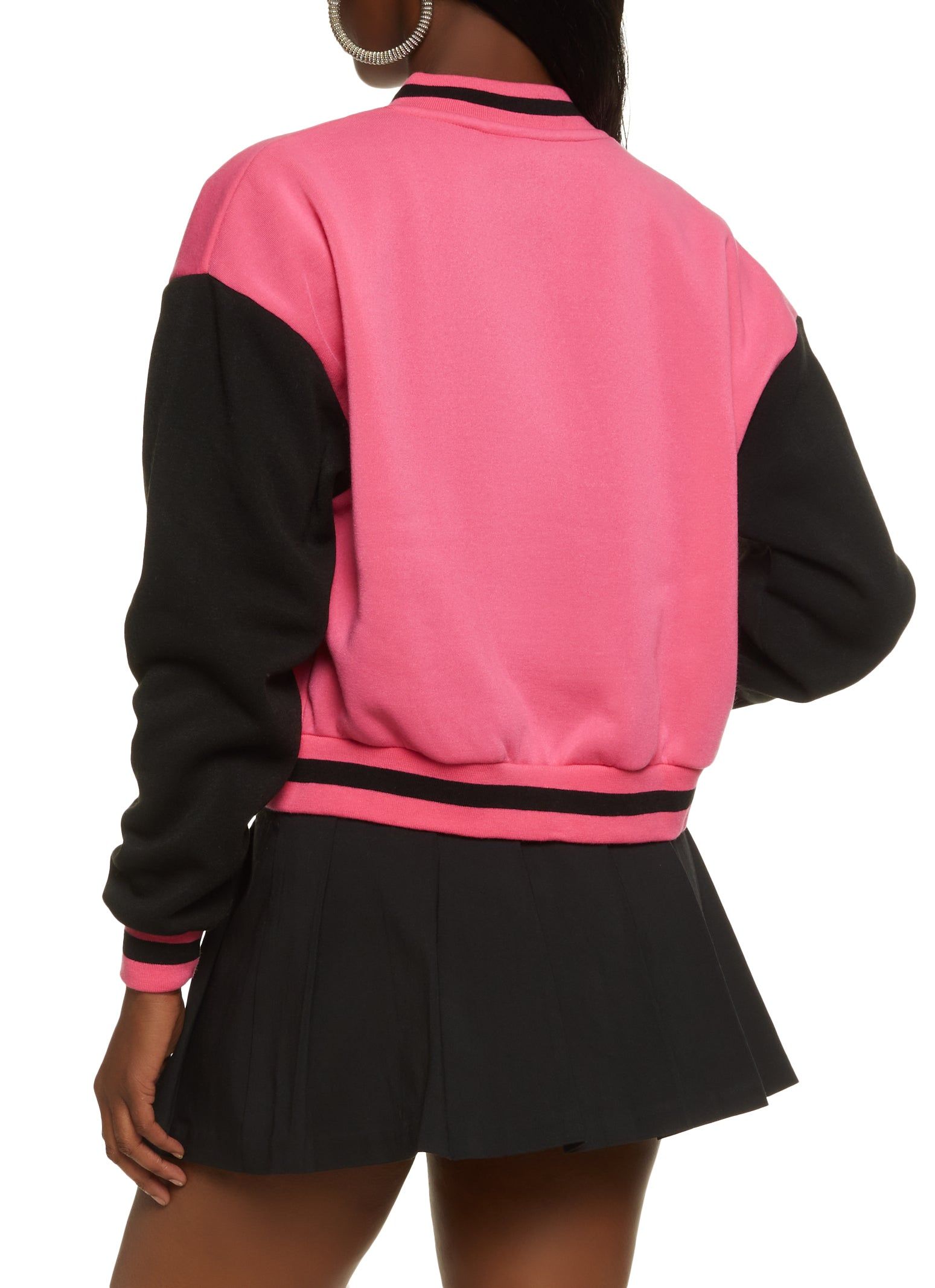 Fleece Chenille Patch Letterman Jacket sold by Rainbow product image thumbnail 3