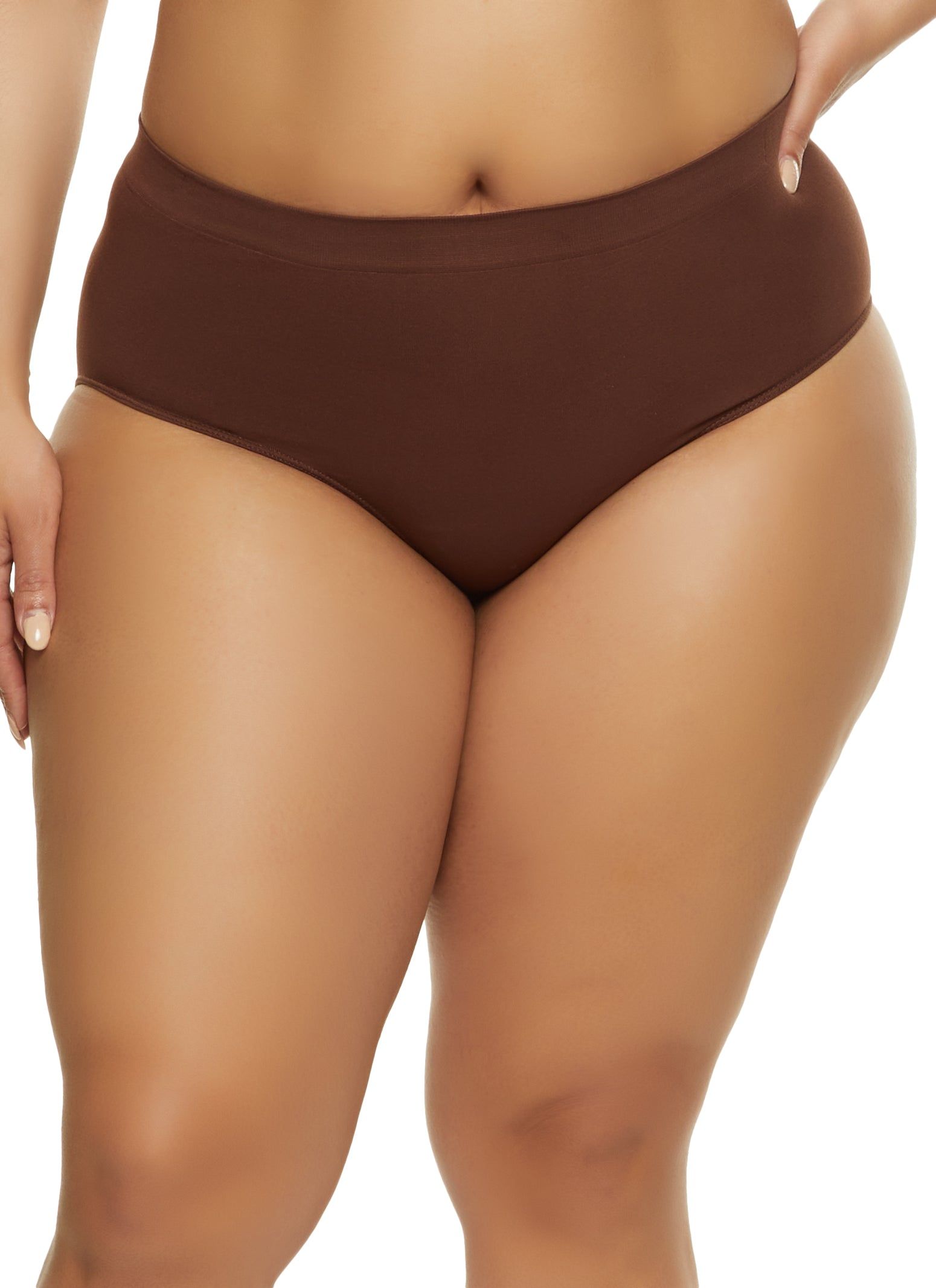 Plus Size Seamless Basic Bikini Panty sold by Rainbow