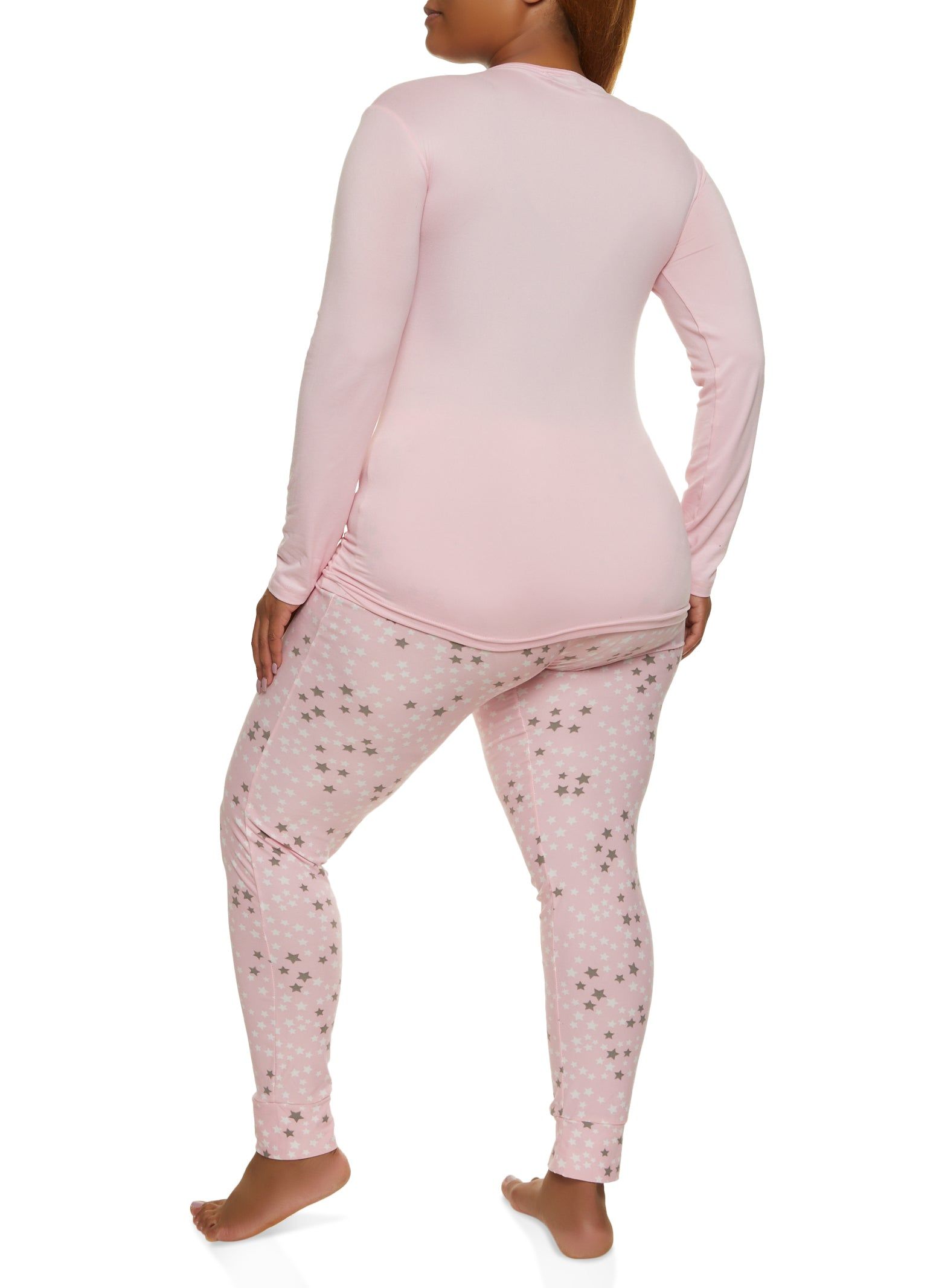 Plus Size Under The Stars Graphic Pajama Top and Pants sold by Rainbow product image thumbnail 2