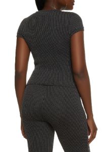 Ribbed Crew Neck Top sold by Rainbow
