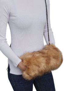 Faux Fur Muff Crossbody Bag sold by Rainbow