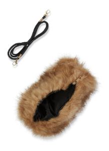 Faux Fur Muff Crossbody Bag sold by Rainbow