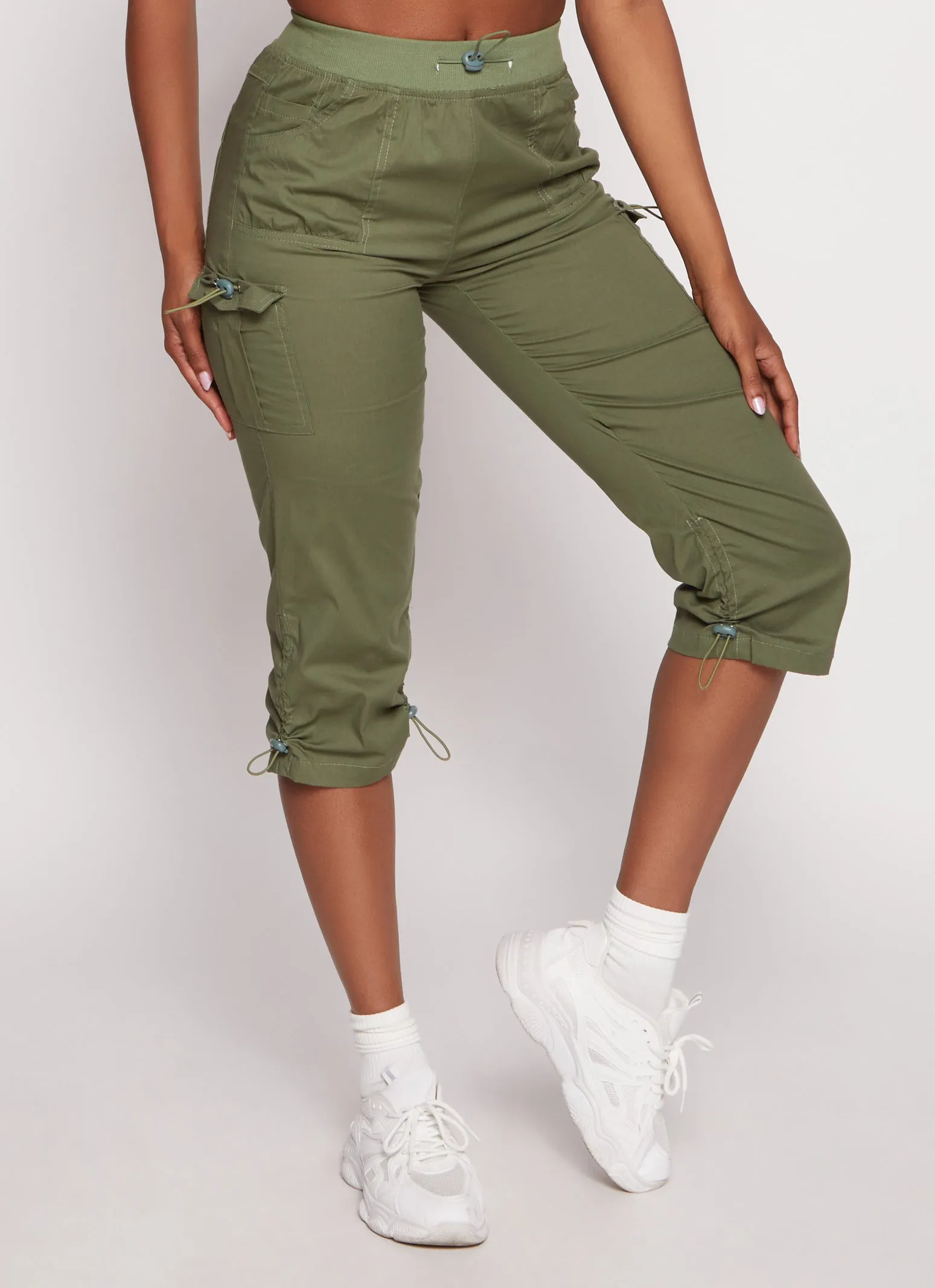 Toggle Drawstring Capri Cargo Pants sold by Rainbow product image thumbnail 2