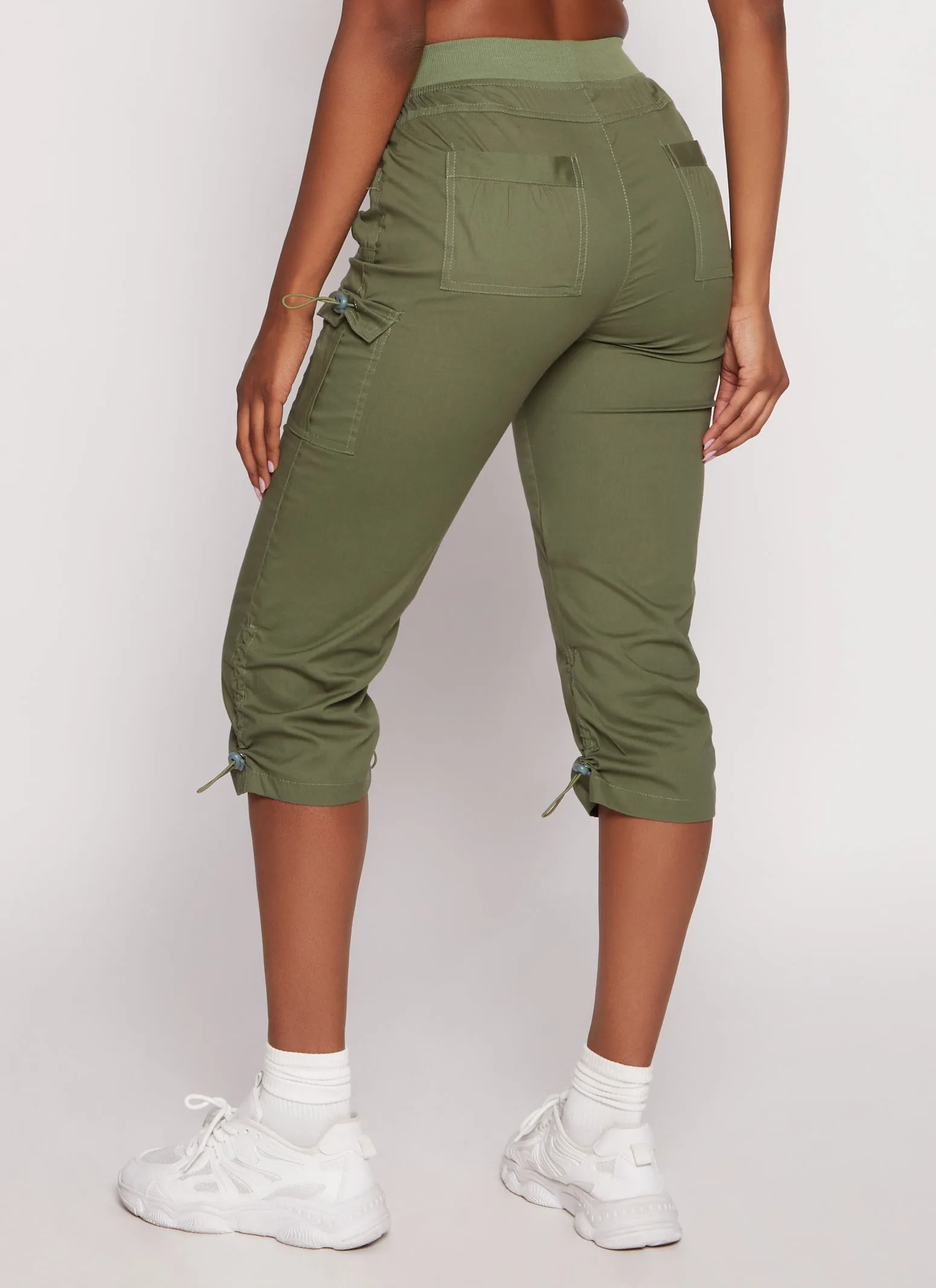 Toggle Drawstring Capri Cargo Pants sold by Rainbow product image thumbnail 3