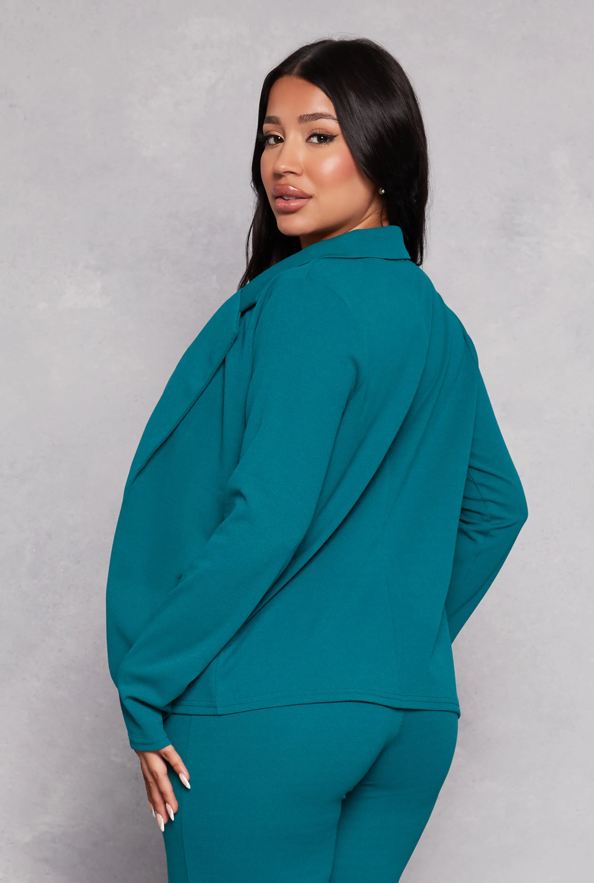 Crepe Knit Open Front Blazer sold by Rainbow product image thumbnail 3