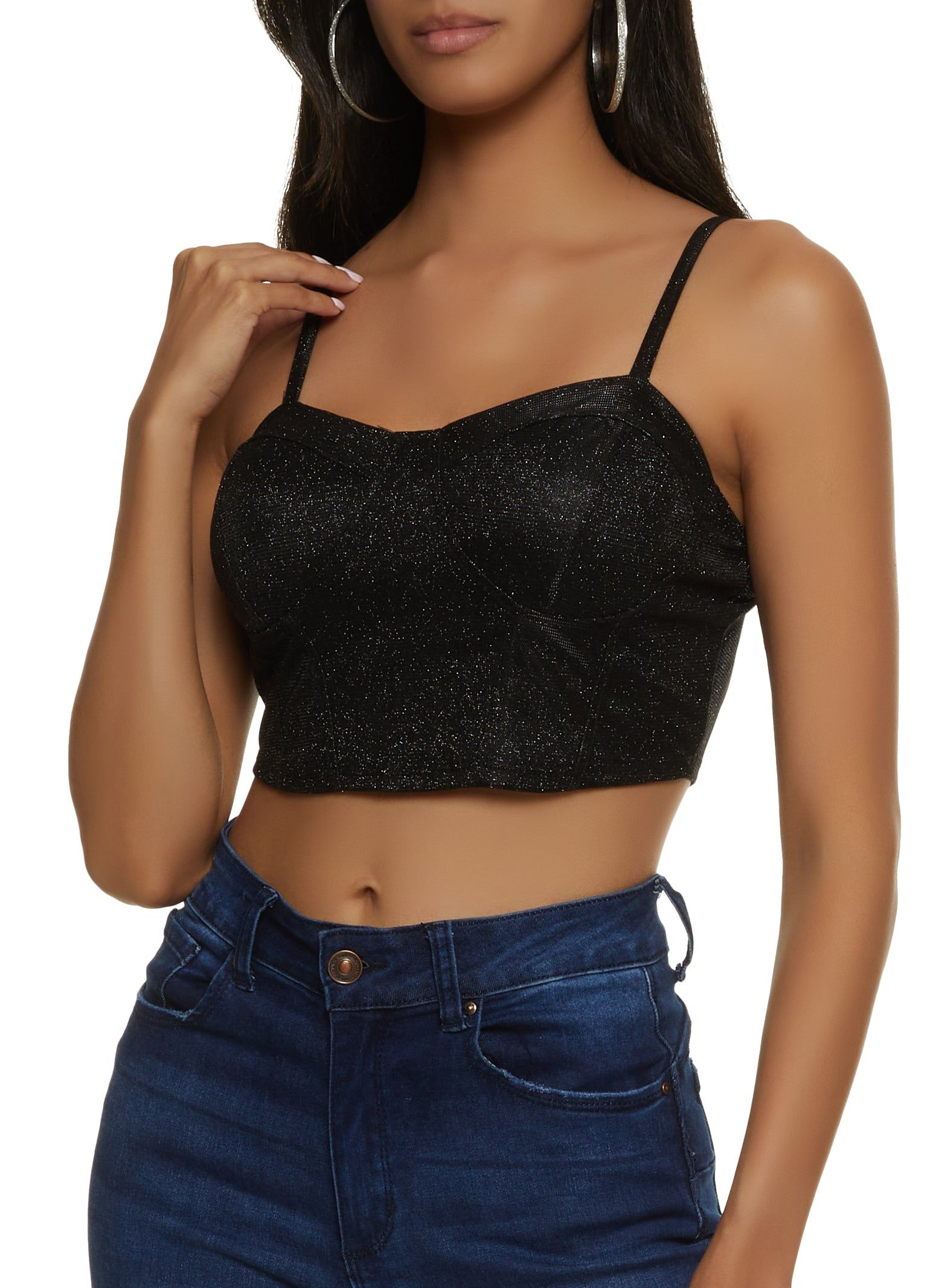 Lurex Padded Cami Bustier sold by Rainbow