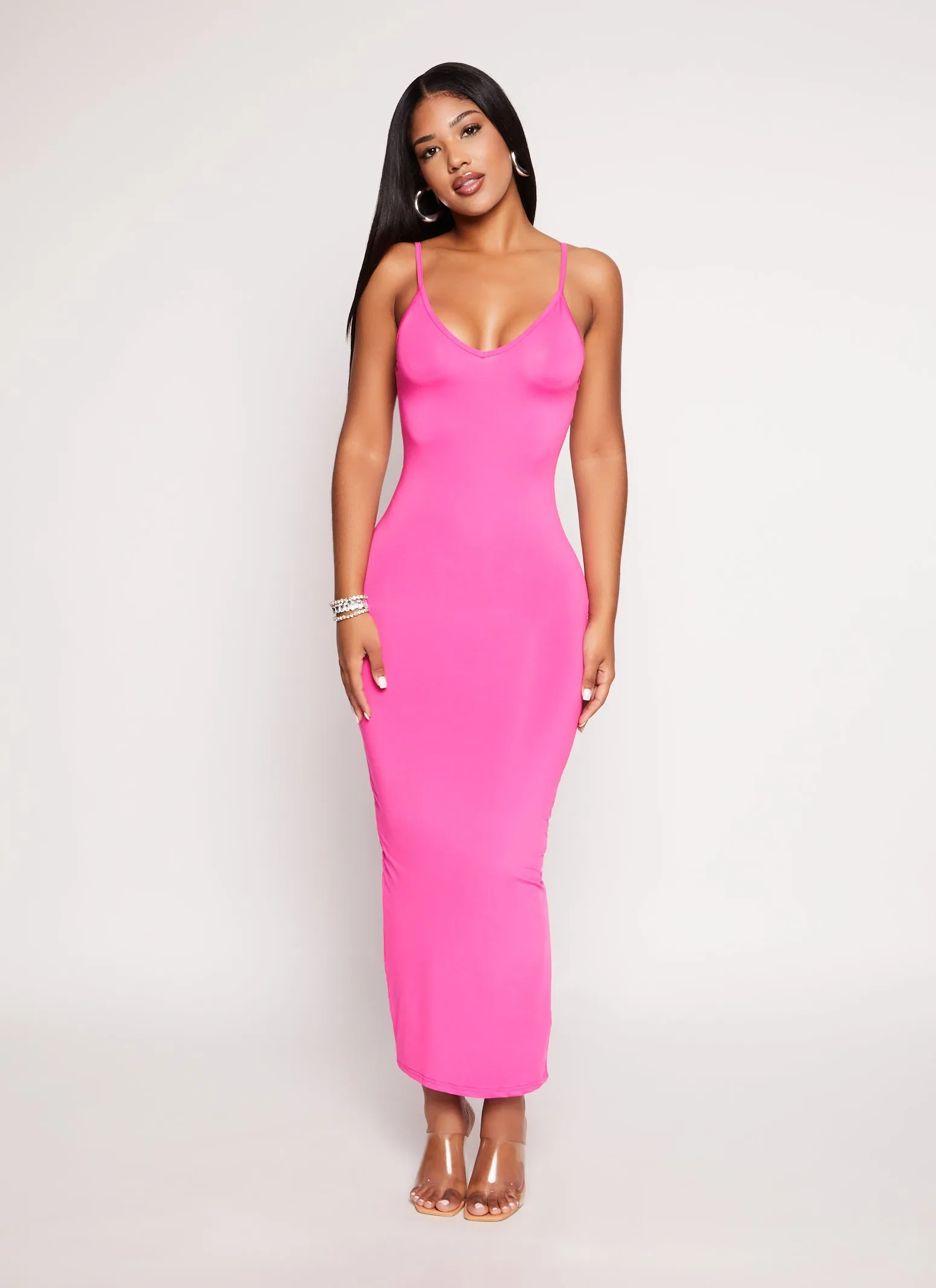Daisy V Neck Bodycon Maxi Dress sold by Rainbow product image thumbnail 2