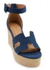 H Band Espadrille Platform Wedge Sandals sold by Rainbow