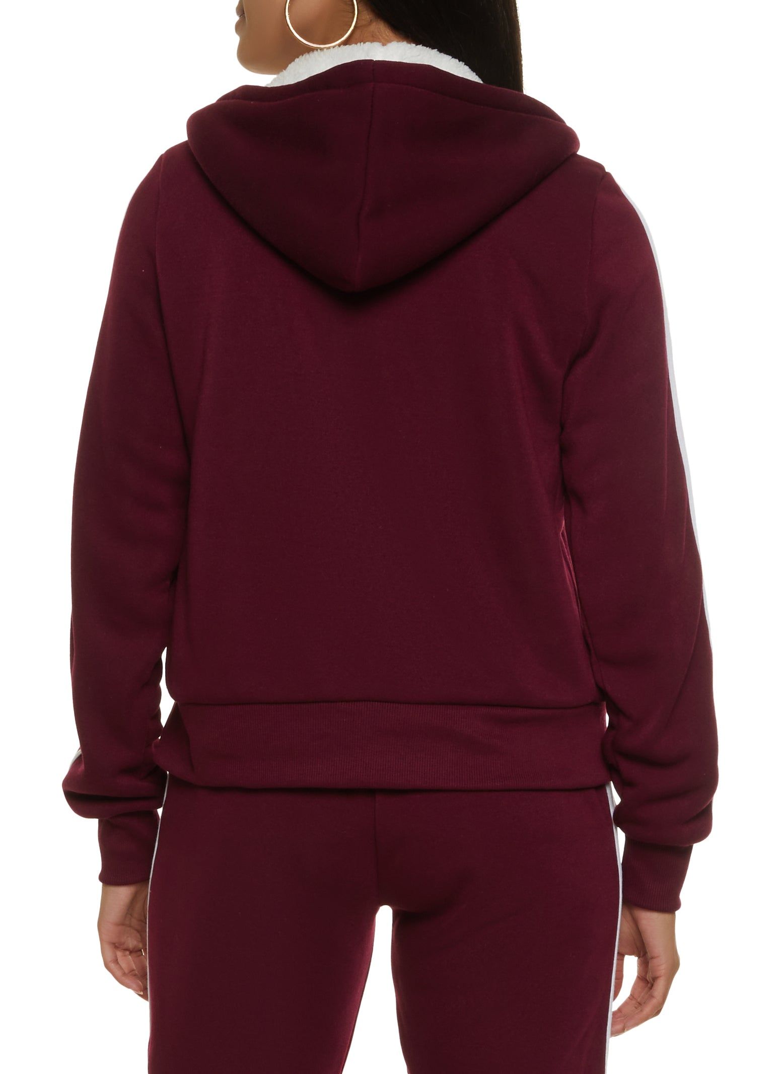 Varsity Stripe Zip Front Hoodie sold by Rainbow product image thumbnail 3