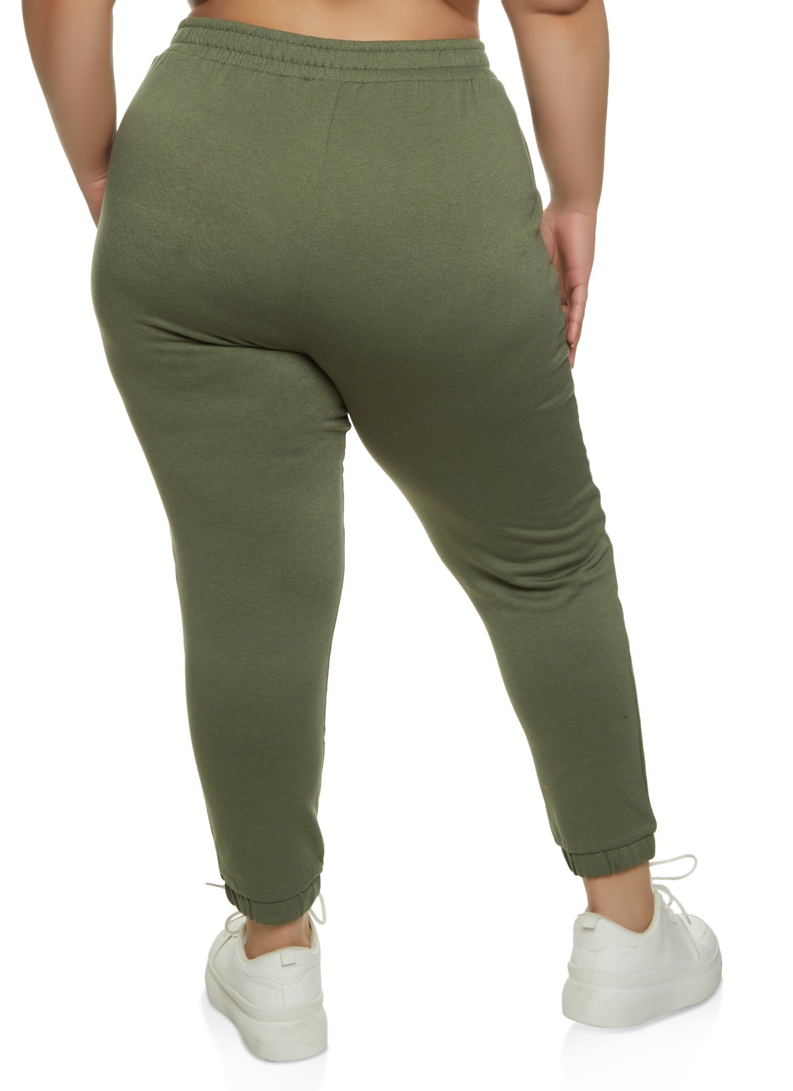 Plus Size Fleece High Waist Sweatpants sold by Rainbow product image thumbnail 2