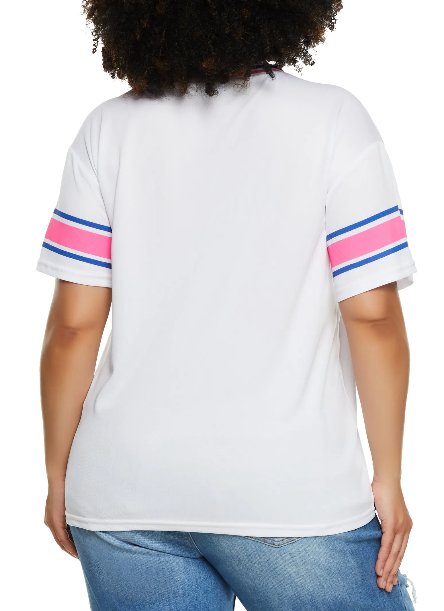 Plus Size New York 8 Football Jersey sold by Rainbow product image thumbnail 3