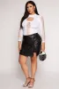 Plus Size Keyhole Fishnet Detail Long Sleeve Bodysuit sold by Rainbow