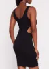 Rib Knit Seamless Cut Out Tank Dress sold by Rainbow