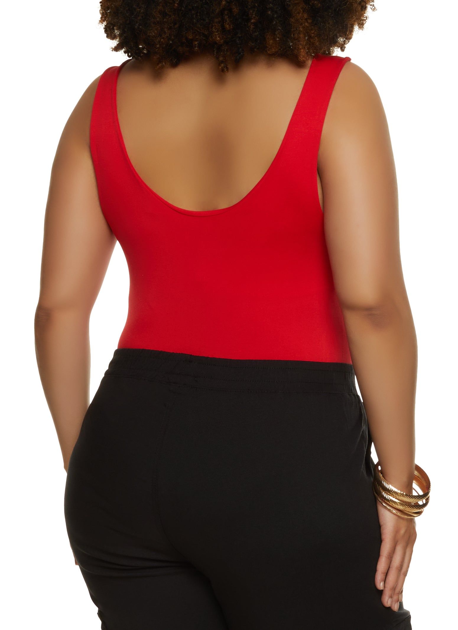 Plus Size Seamless Scoop Neck Bodysuit sold by Rainbow product image thumbnail 3