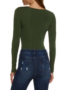 Solid Scoop Neck Bodysuit sold by Rainbow