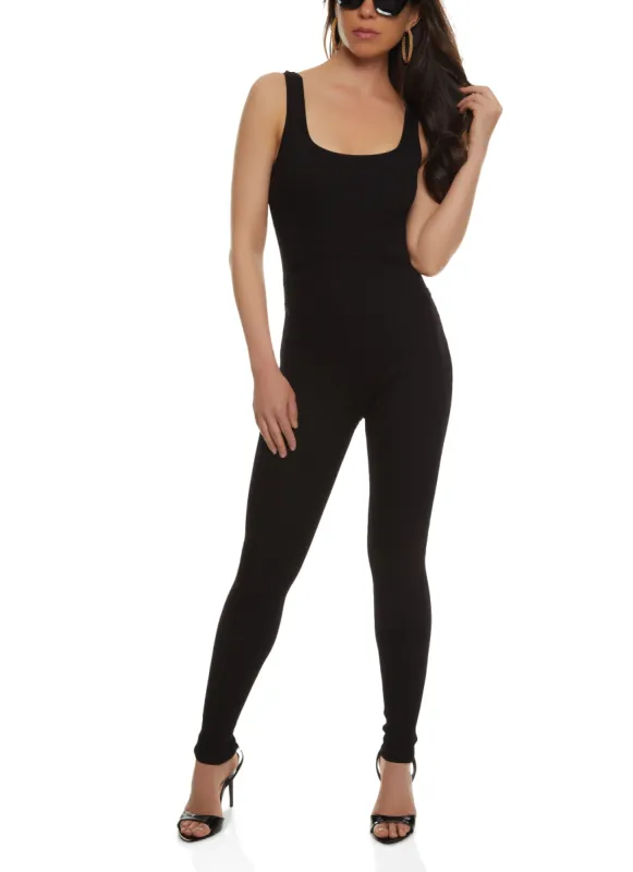 Daisy Seamless Ribbed Knit Sleeveless Catsuit sold by Rainbow