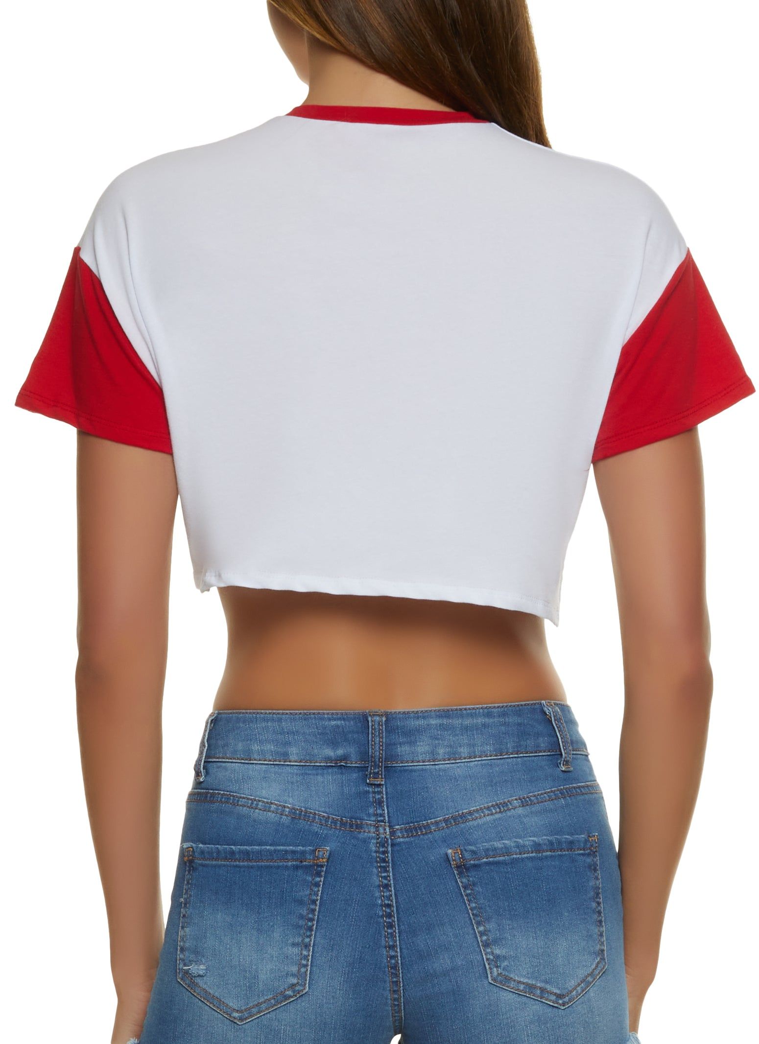 Smiley Heart Graphic Crop Top sold by Rainbow product image thumbnail 2