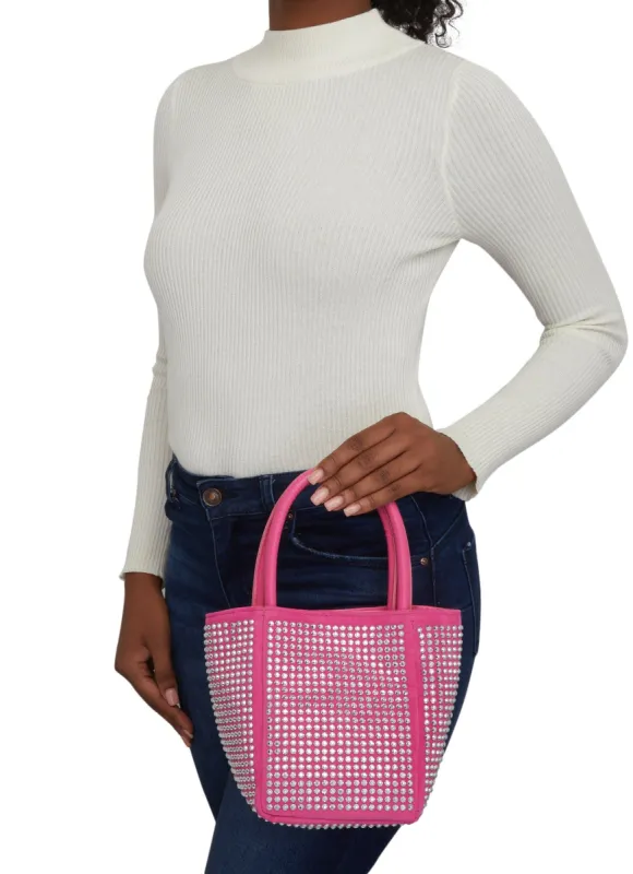 Studded Convertible Mini Bucket Bag sold by Rainbow