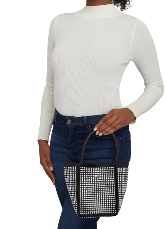 Studded Convertible Mini Bucket Bag sold by Rainbow