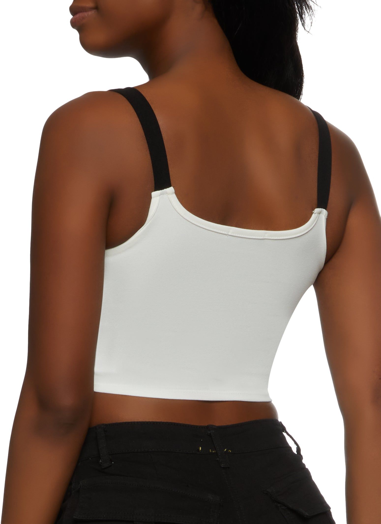 1900 Chenille Graphic Patch Crop Top sold by Rainbow product image thumbnail 2