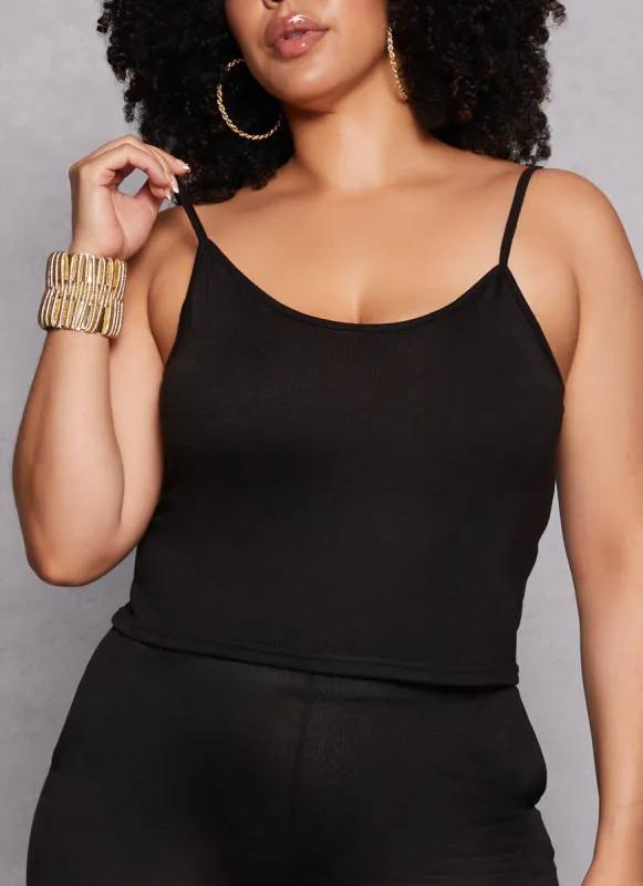 Plus Size Daisy Scoop Neck Cami sold by Rainbow