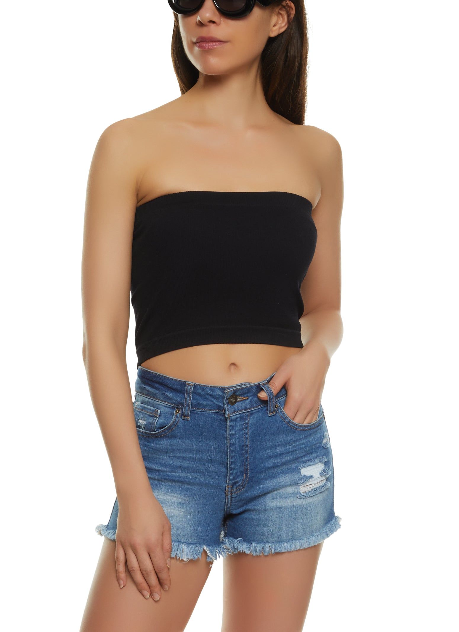 Seamless Basic Bandeau Top sold by Rainbow