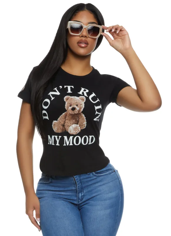 Dont Ruin My Mood Graphic T Shirt sold by Rainbow