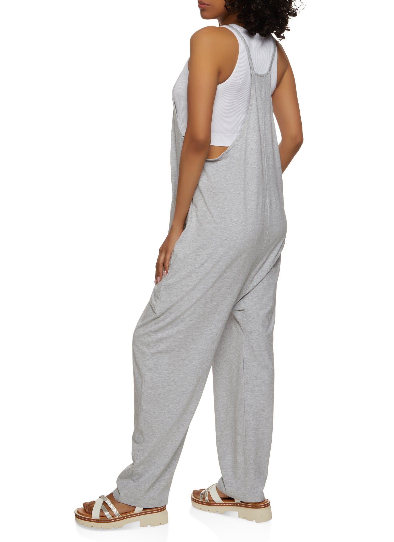 Boho Loose Fit Wide Leg Cami Jumpsuit sold by Rainbow product image thumbnail 2