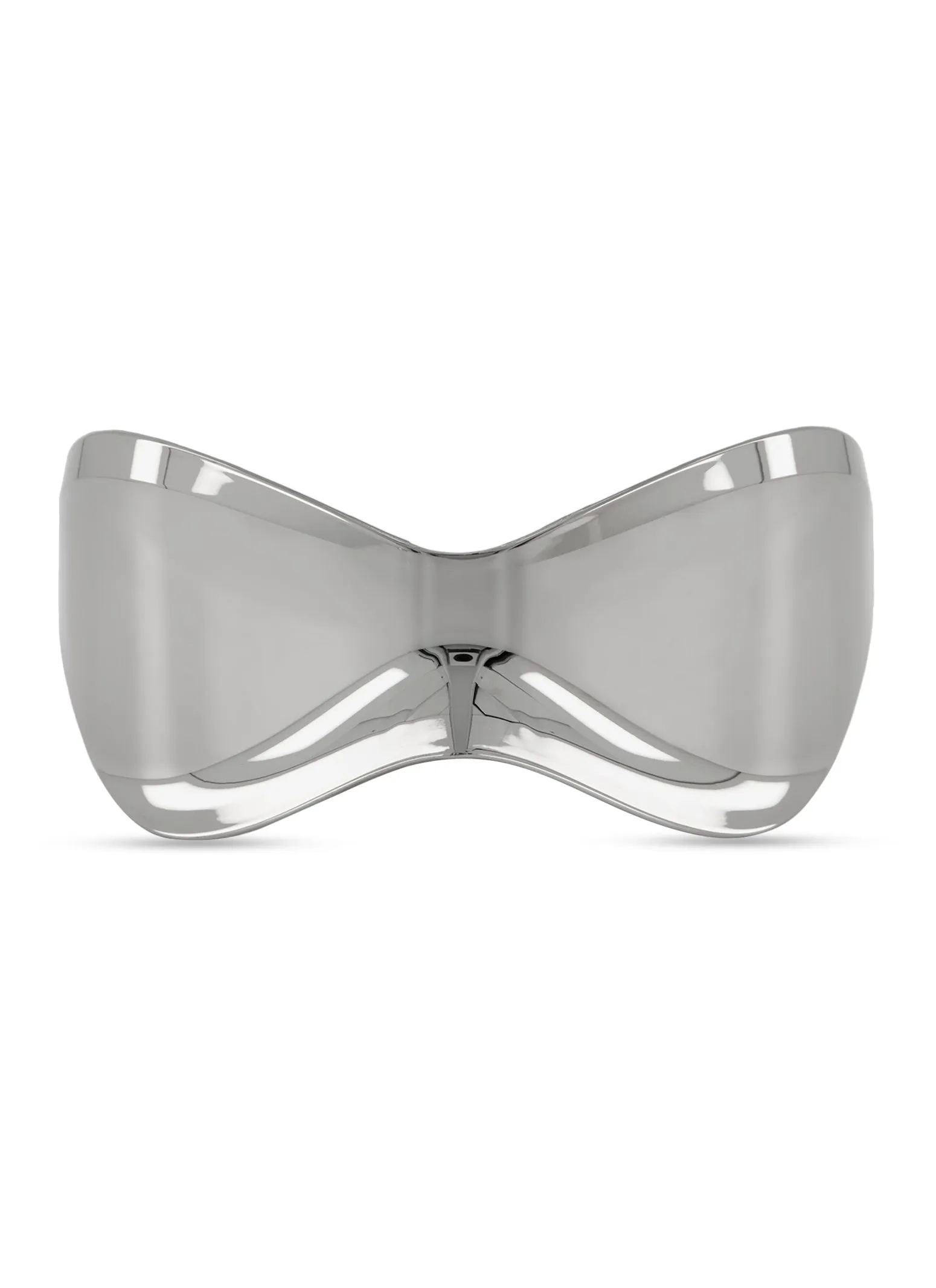 Oversized Rimless Butterfly Wrap Shield Sunglasses sold by Rainbow product image thumbnail 2