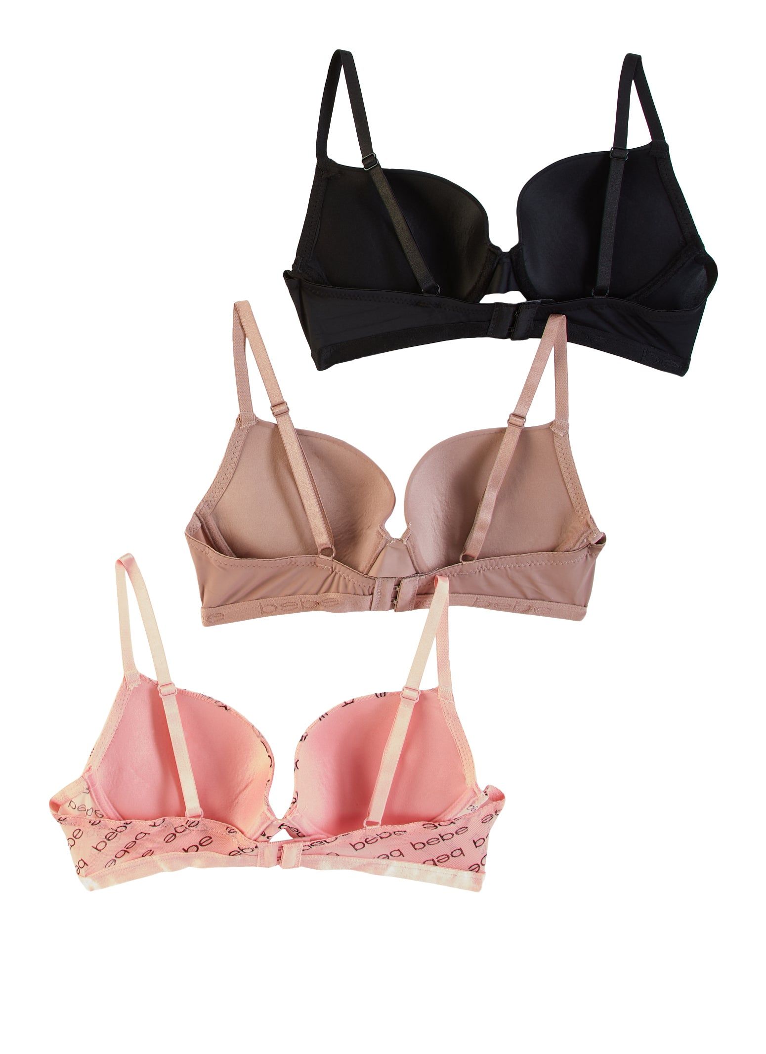 Bebe 3 Pack Mesh Push Up Bras sold by Rainbow product image thumbnail 2