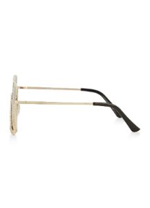Rhinestone Trim Gradient Lens Sunglasses sold by Rainbow