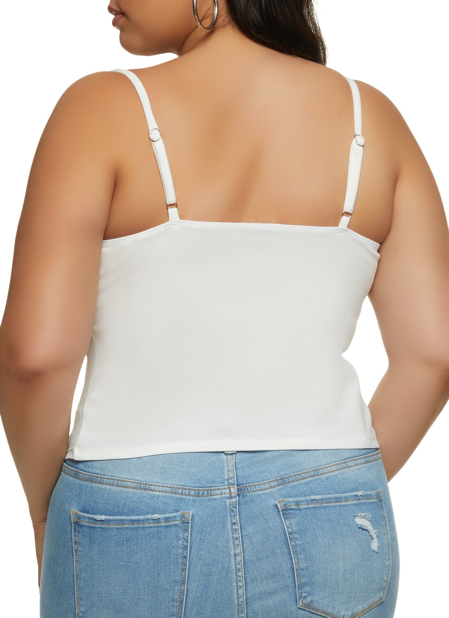 Plus Size Mesh Detail Bustier Top sold by Rainbow product image thumbnail 2