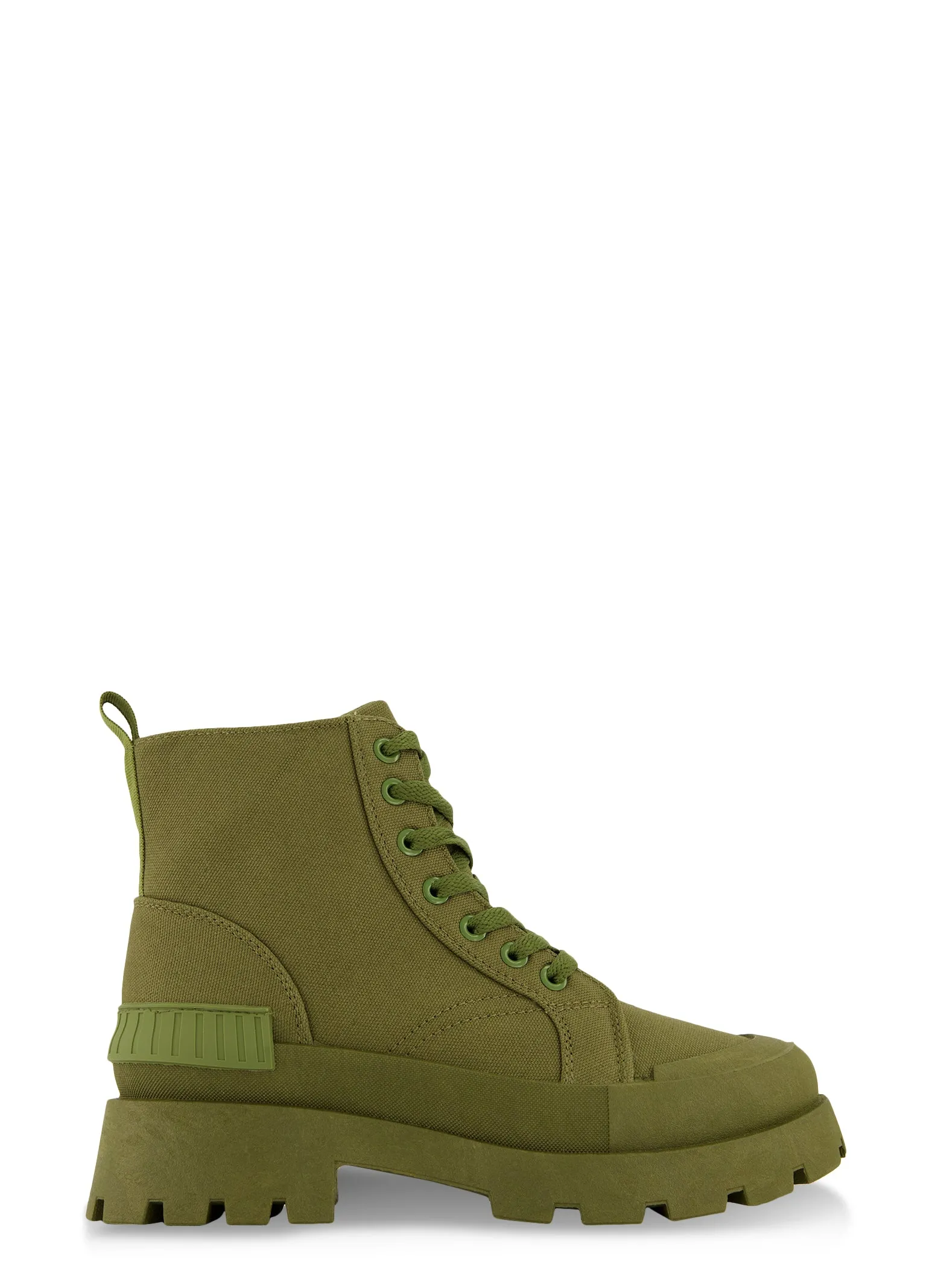 Canvas Cap Toe Detail Combat Boots sold by Rainbow product image thumbnail 2