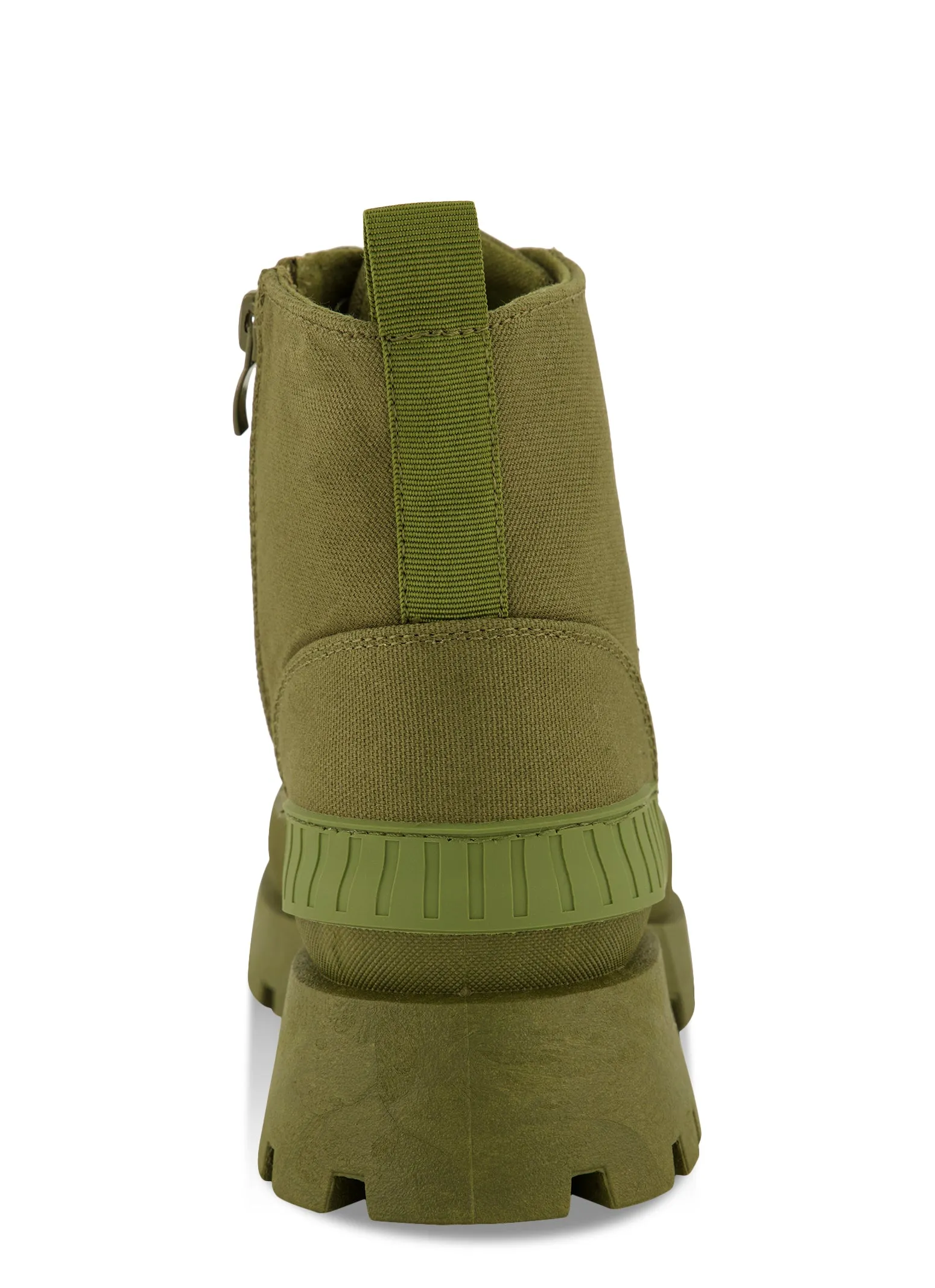Canvas Cap Toe Detail Combat Boots sold by Rainbow product image thumbnail 3
