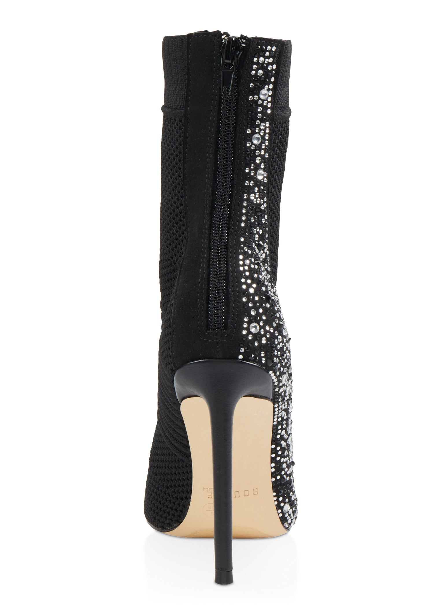 Rhinestone Studded Stiletto Booties sold by Rainbow product image thumbnail 3
