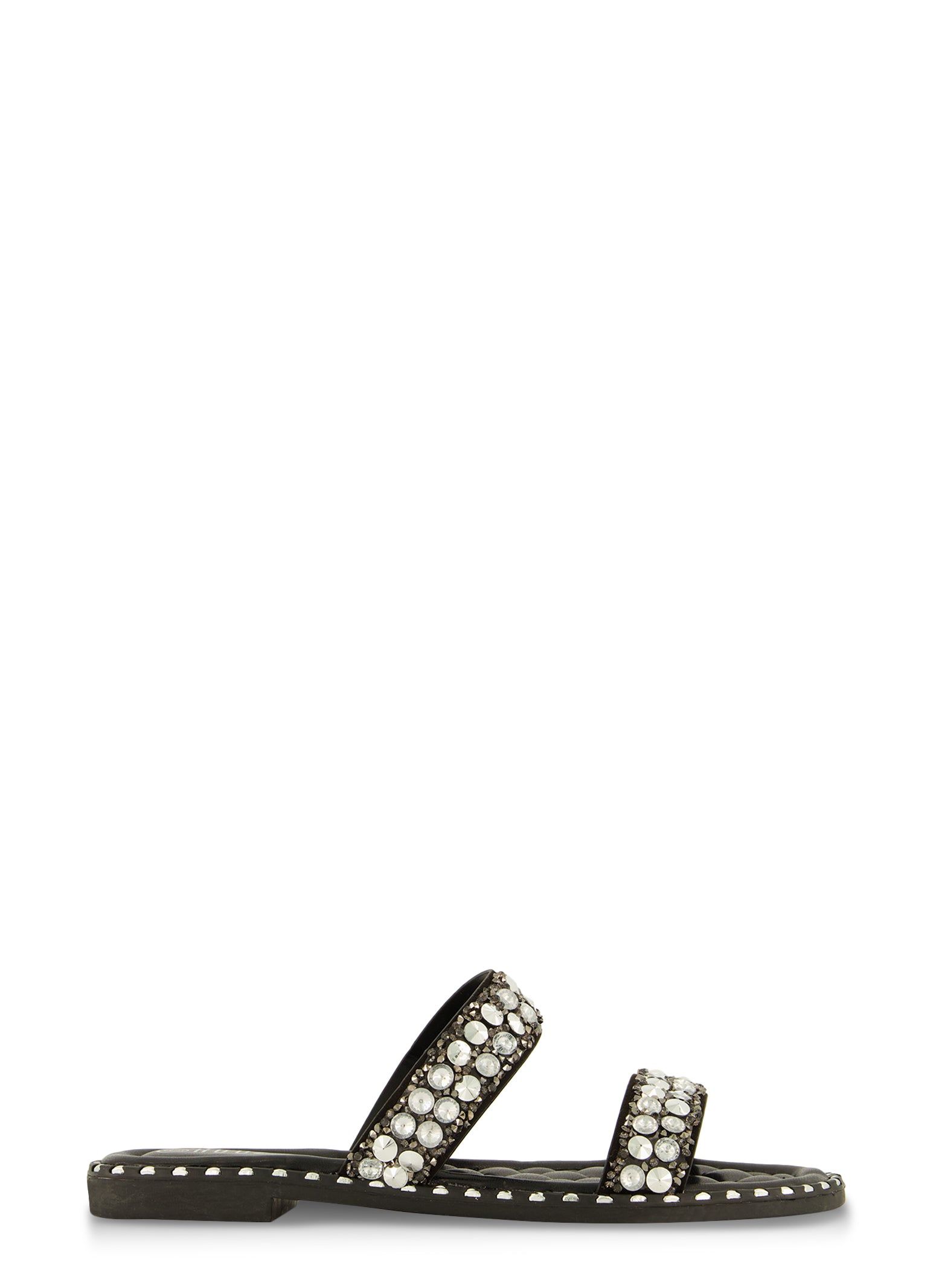Rhinestone Double Strap Flat Sandals sold by Rainbow product image thumbnail 2