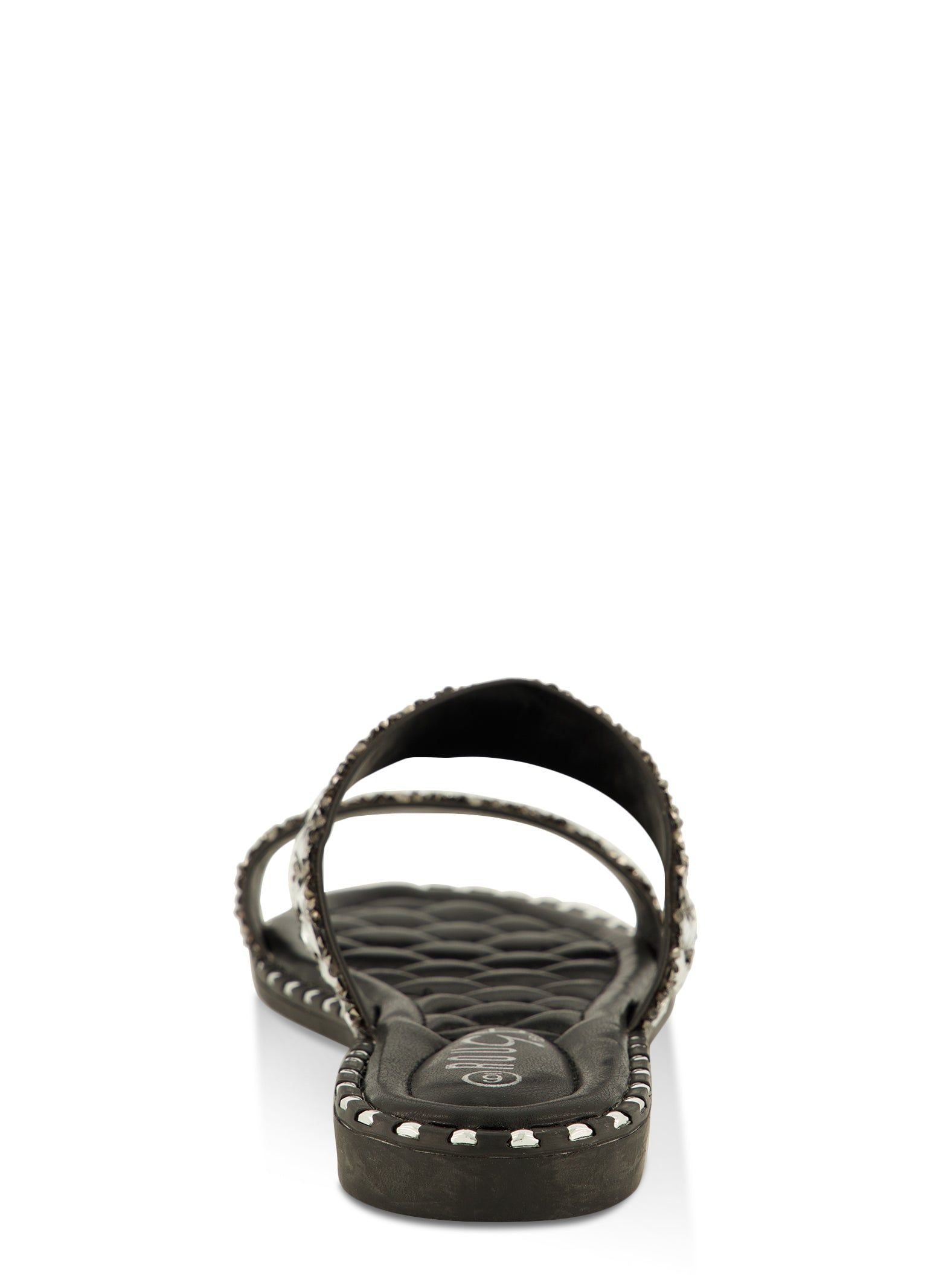 Rhinestone Double Strap Flat Sandals sold by Rainbow product image thumbnail 3