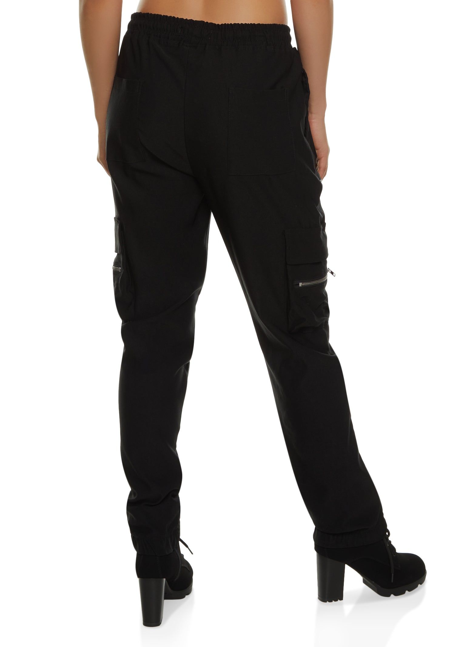 Contrast Piping Drawstring Cargo Joggers sold by Rainbow product image thumbnail 3