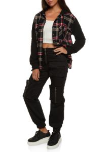Zip Front Cargo Joggers sold by Rainbow