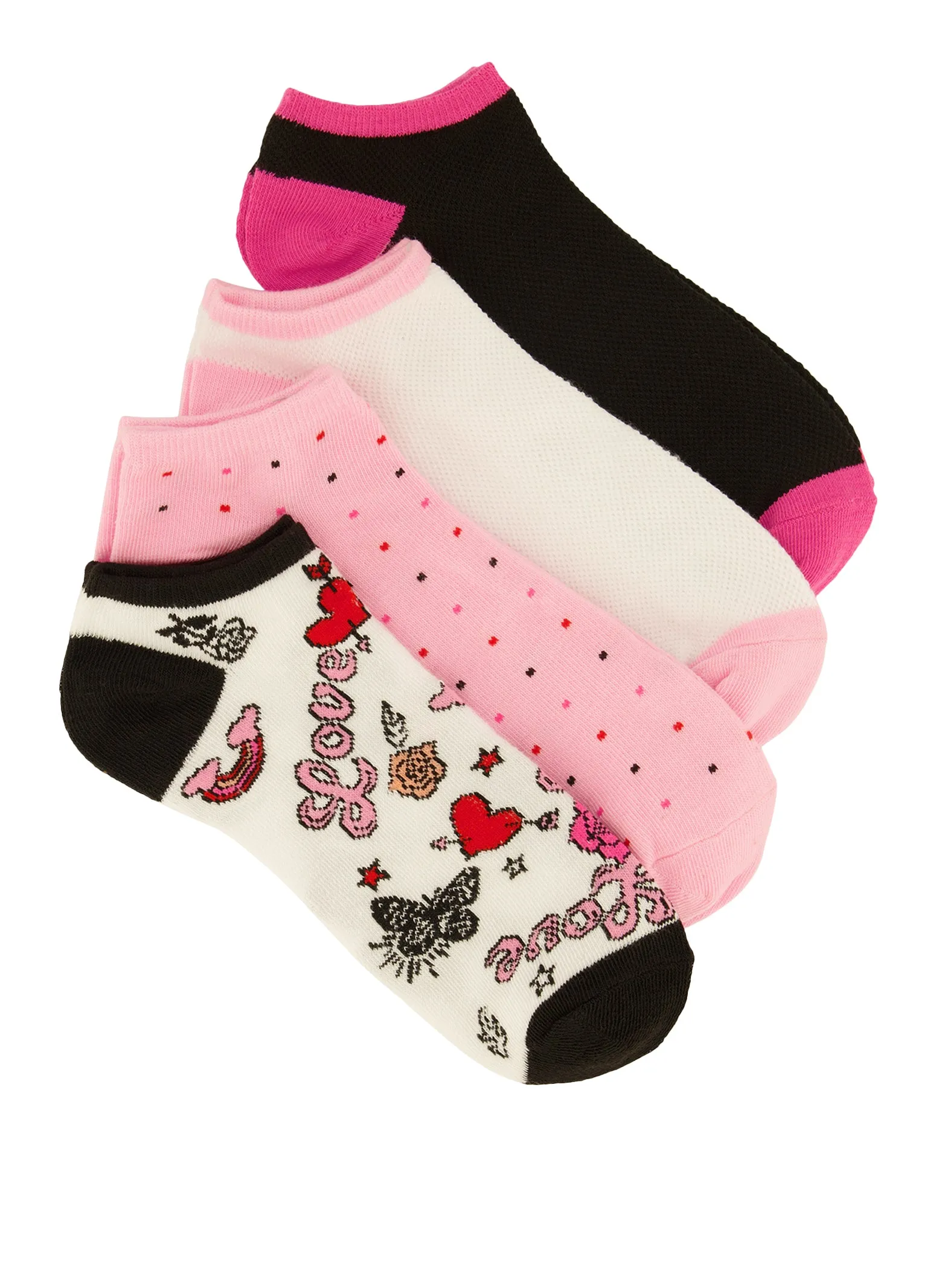 Love Patterned Socks 4 Pack sold by Rainbow