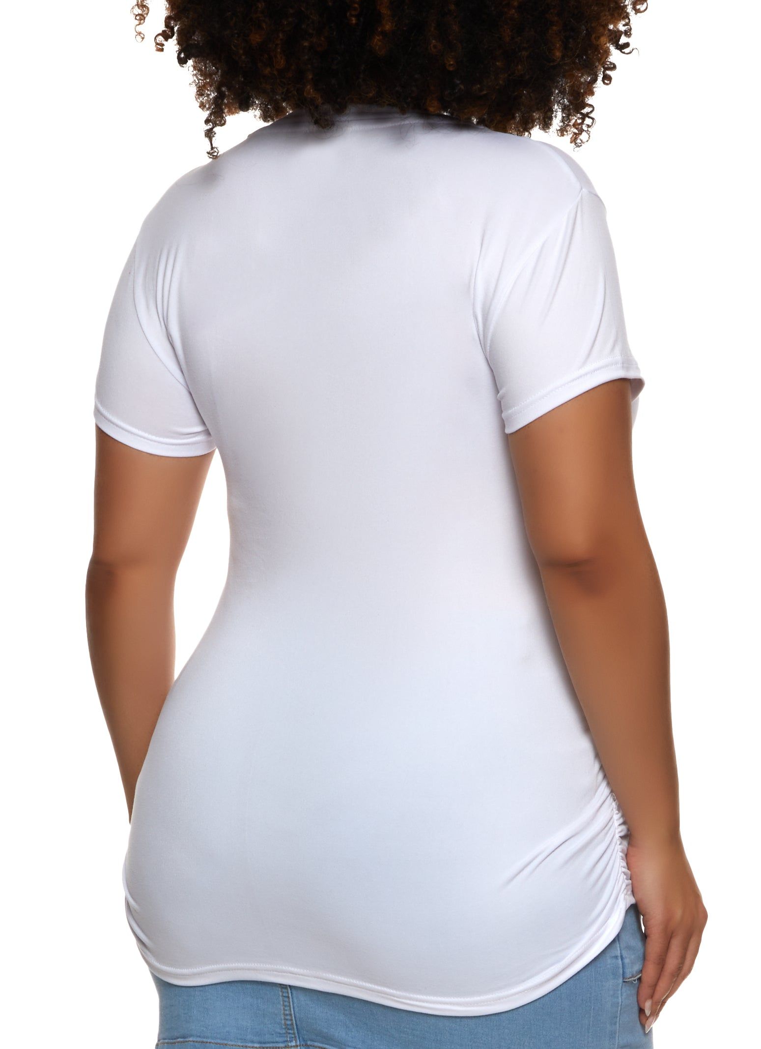 Plus Size Self Love Club Embossed Foil Graphic Tee sold by Rainbow product image thumbnail 2