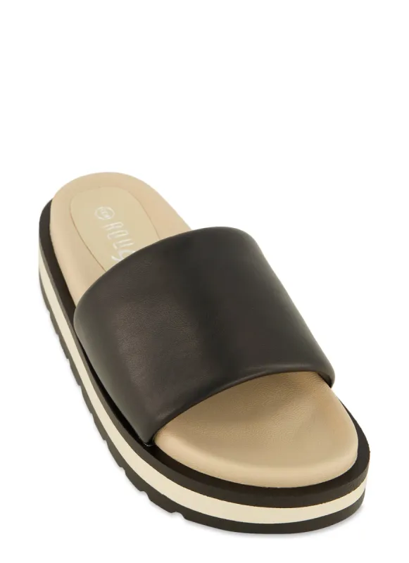 Low Platform Slide Sandals sold by Rainbow