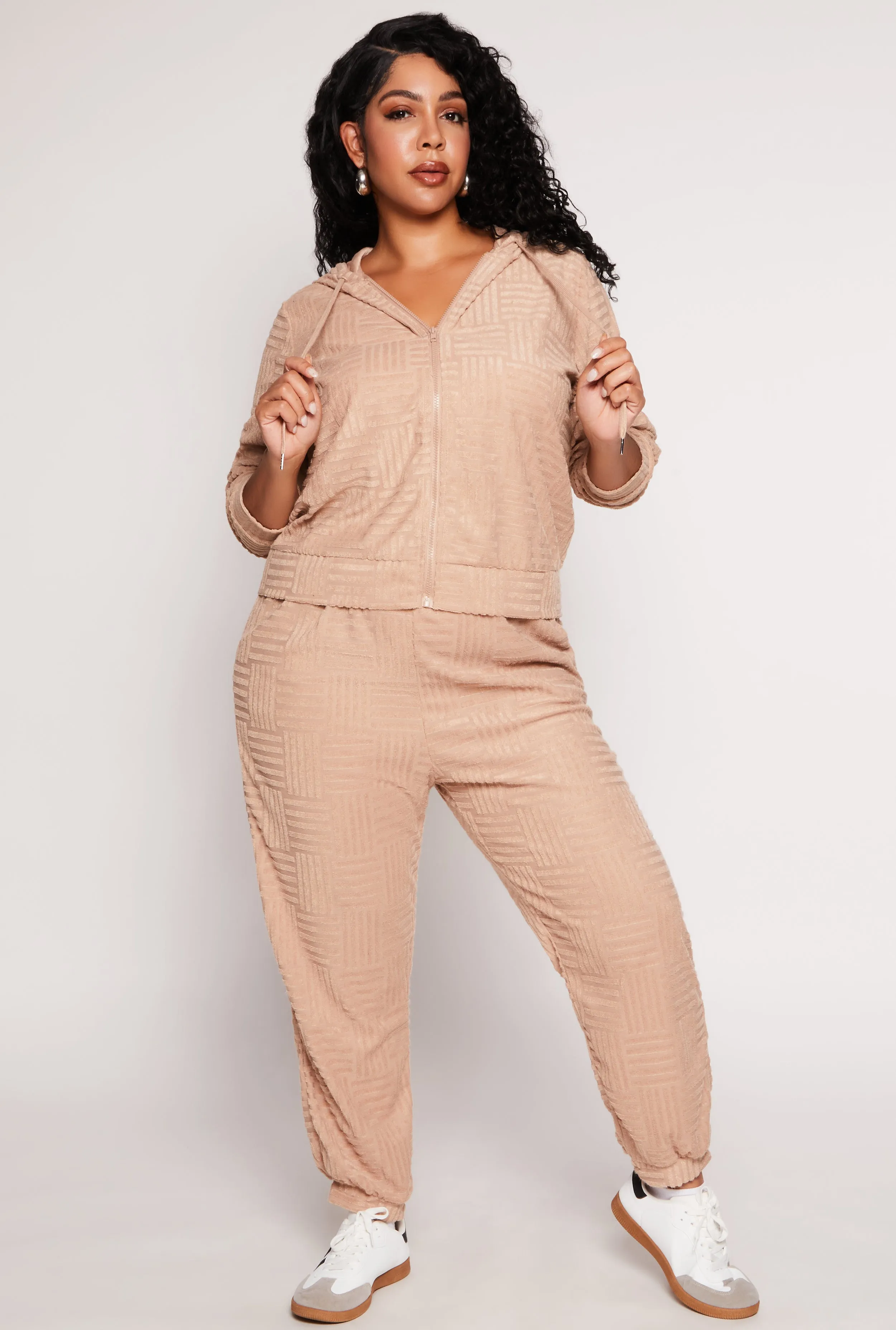 Plus Size Chenille Drawstring Joggers sold by Rainbow