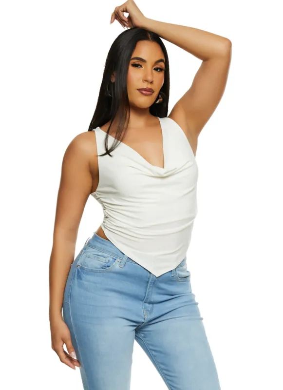 Cowl Neck Tank Top sold by Rainbow