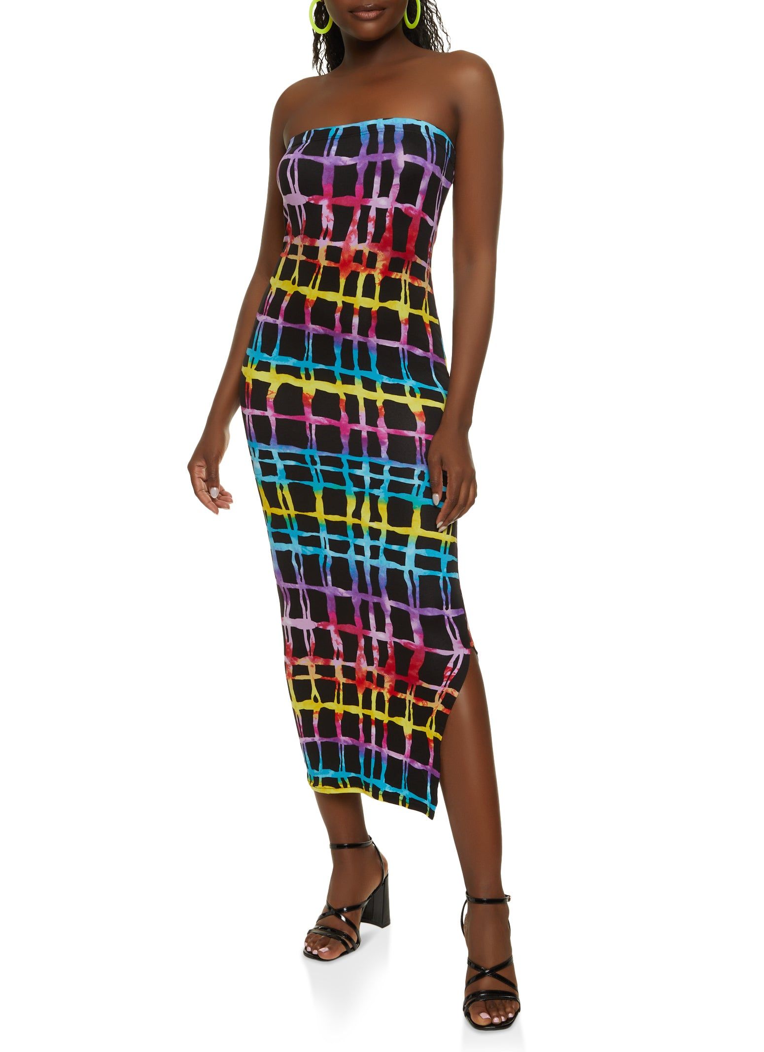 Rainbow Printed Tube Maxi Dress sold by Rainbow product image thumbnail 2