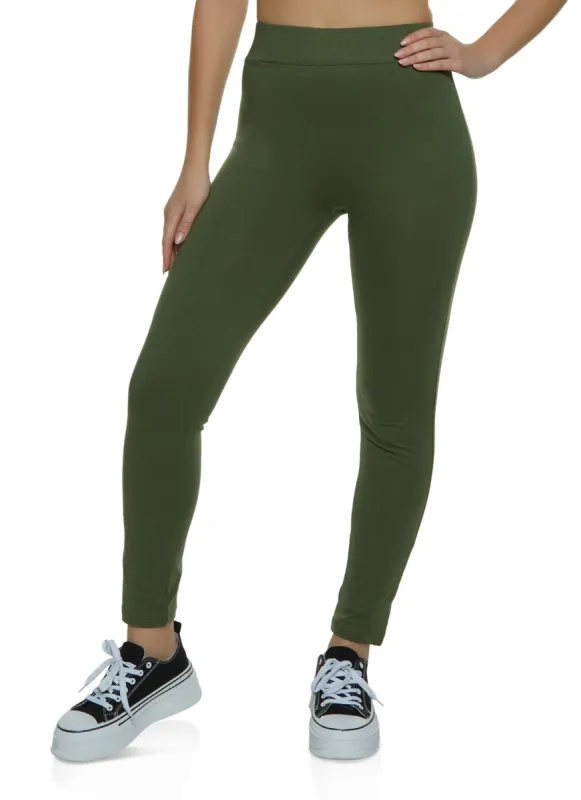 Wide Waistband High Waisted Leggings sold by Rainbow