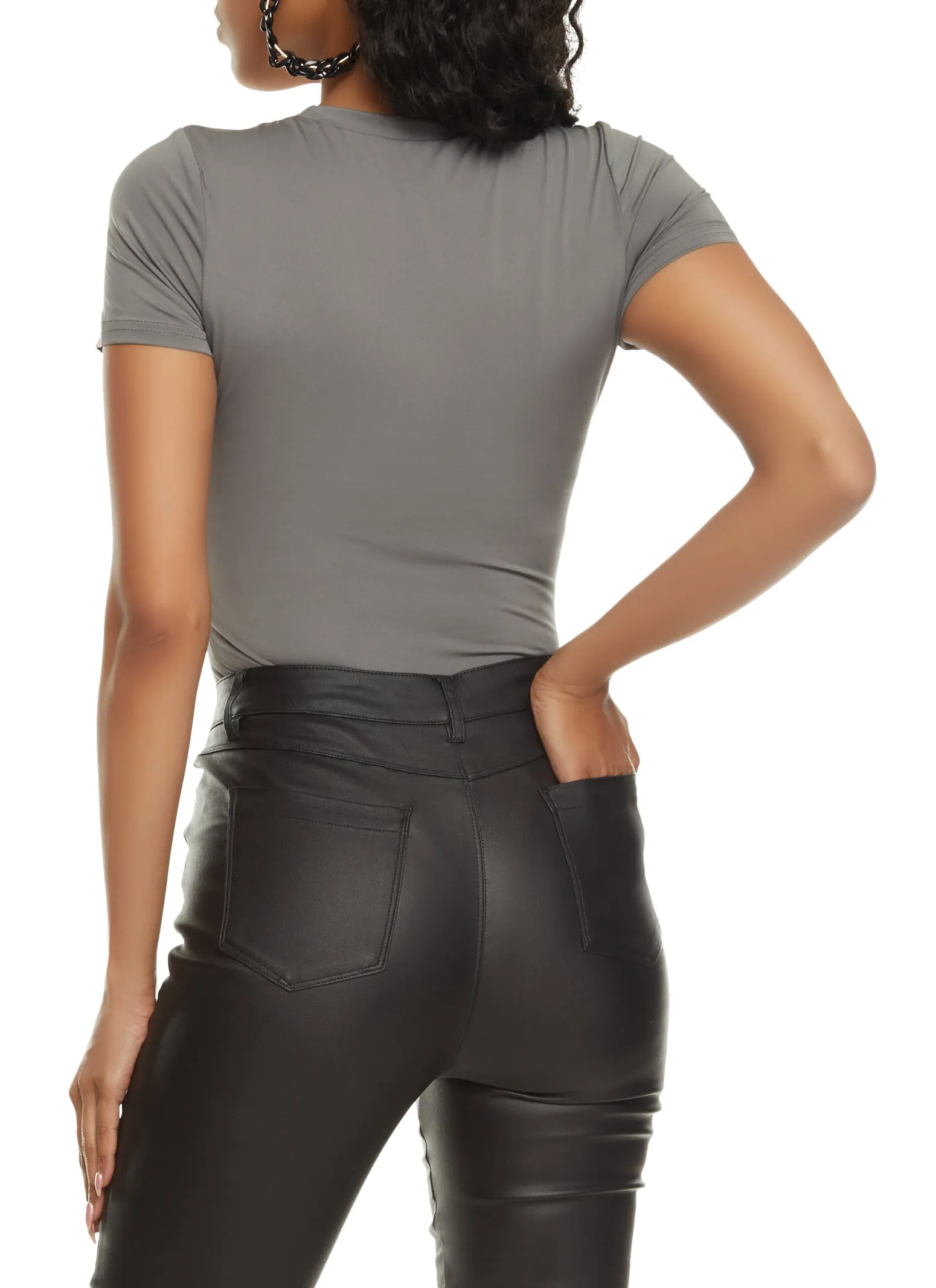 Basic Crew Neck Bodysuit sold by Rainbow product image thumbnail 3