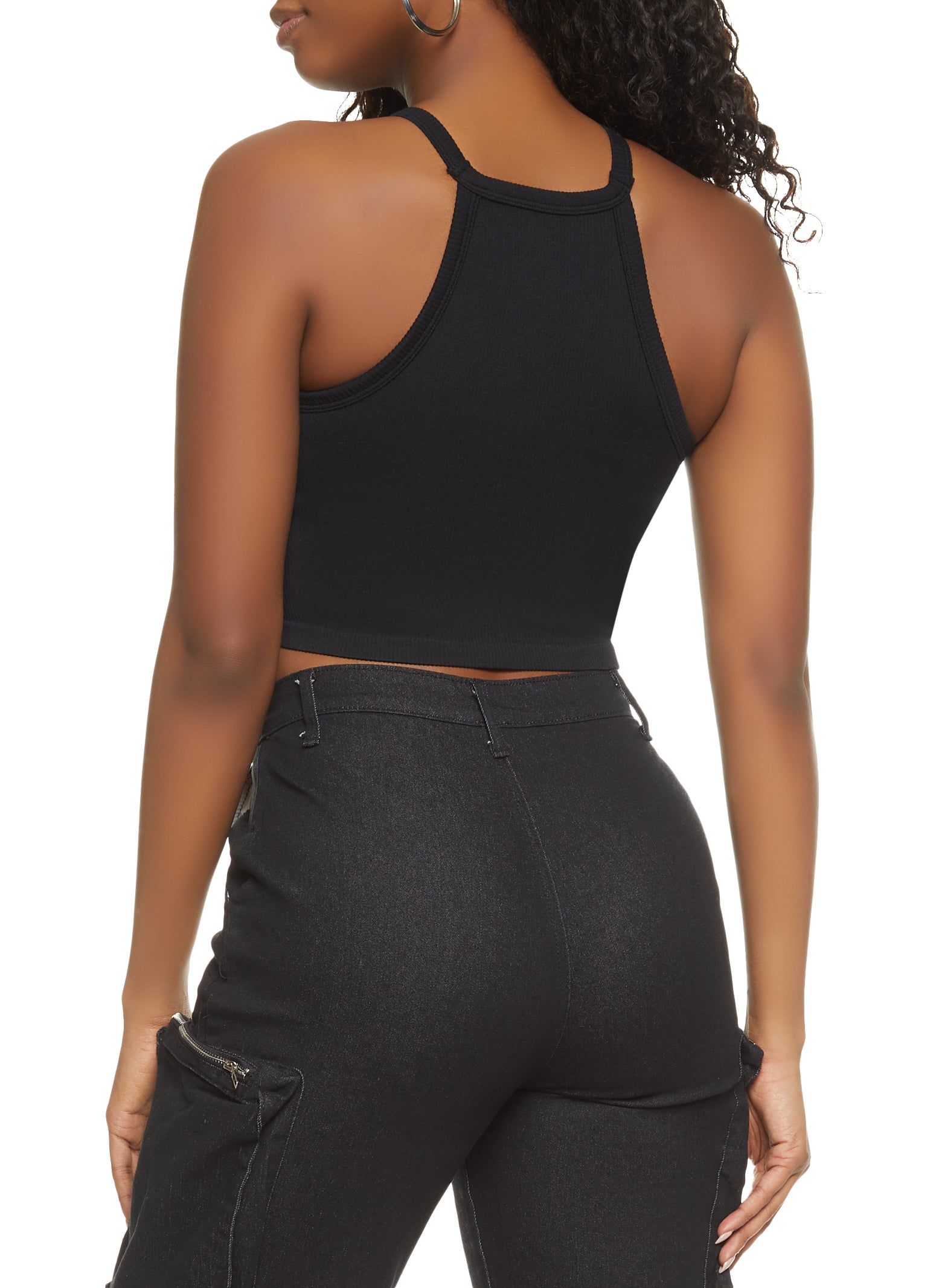 Seamless High Neck Cropped Cami sold by Rainbow product image thumbnail 2