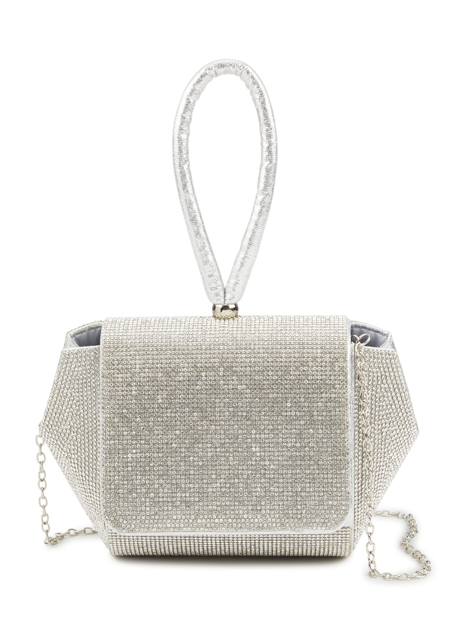 Rhinestone Boxy Wristlet Clutch sold by Rainbow product image thumbnail 2